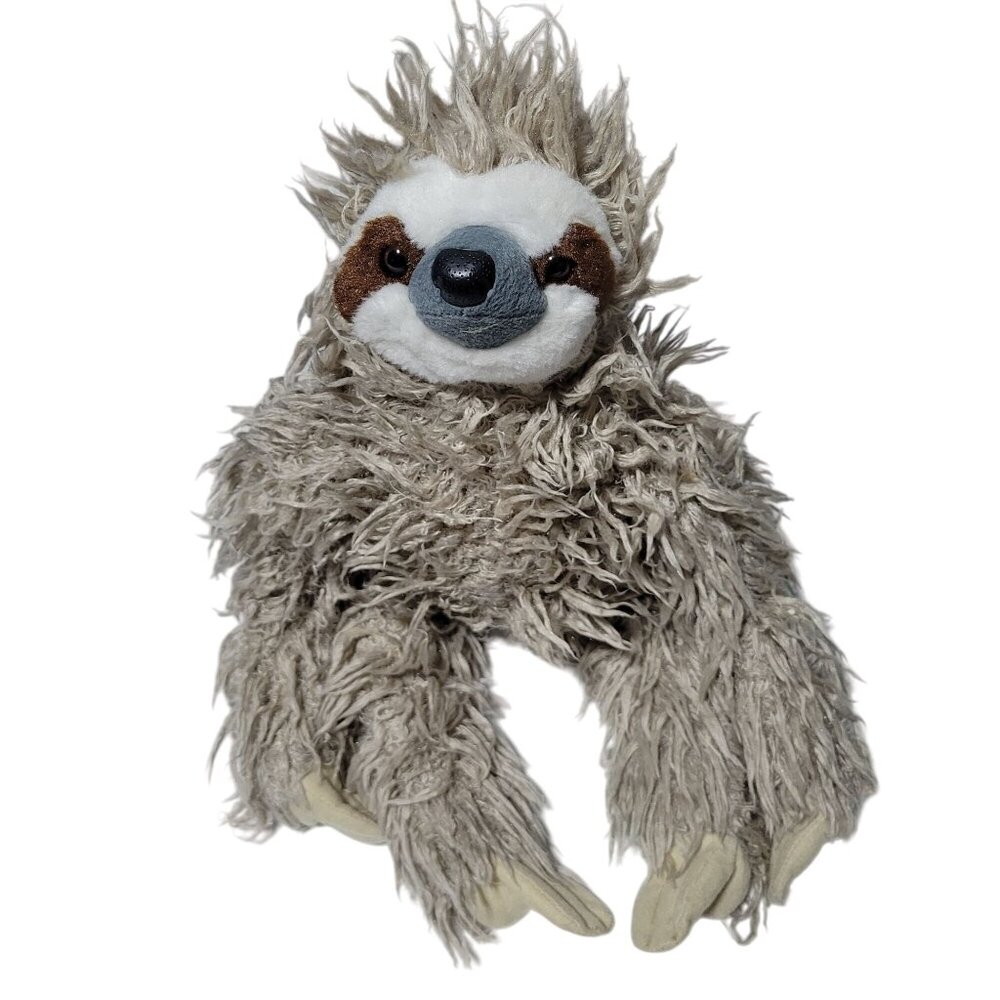 Wild Republic Sloth 19 inch Plush Fuzzy Shaggy Brown Stuffed Animal Toy